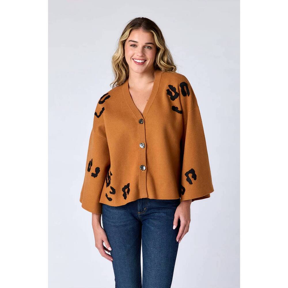 NEW CROSBY BY MOLLIE BURCH esme top in brown leopard